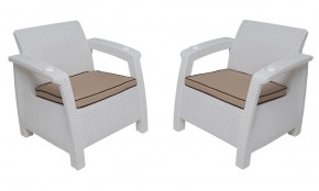 Комплект уличной мебели Yalta Premium Terrace Set (Ялта) белый (+подушки под спину) в Агрызе - agryz.ok-mebel.com | фото 4