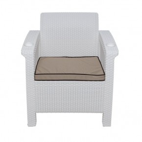 Комплект уличной мебели Yalta Premium Terrace Set (Ялта) белый (+подушки под спину) в Агрызе - agryz.ok-mebel.com | фото 6