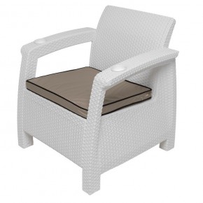 Комплект уличной мебели Yalta Premium Terrace Set (Ялта) белый (+подушки под спину) в Агрызе - agryz.ok-mebel.com | фото 7