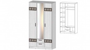 КОСТА-РИКА Шкаф 3-х створчатый (анкор светлый) в Агрызе - agryz.ok-mebel.com | фото