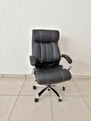 Кресло Barneo K-303 для руководителя (черная экокожа) в Агрызе - agryz.ok-mebel.com | фото