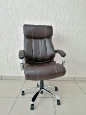 Кресло Barneo K-303 для руководителя (коричневая экокожа) в Агрызе - agryz.ok-mebel.com | фото 1