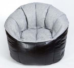 Кресло бескаркасное Релакс Люкс (Серый/Черный) в Агрызе - agryz.ok-mebel.com | фото 1