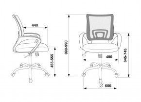 Кресло Бюрократ CH-695N/SL/BL/TW-11 синий TW-05 черный TW-11 в Агрызе - agryz.ok-mebel.com | фото 4