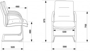 Кресло Бюрократ T-9927SL-LOW-V/BLACK в Агрызе - agryz.ok-mebel.com | фото 4