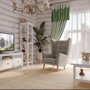Кресло для отдыха Саари светло-серое, ткань рогожка в Агрызе - agryz.ok-mebel.com | фото 4