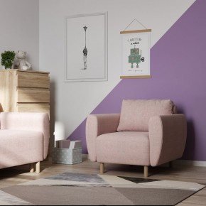 Кресло для отдыха Тулисия светло-розовый, ткань рогожка в Агрызе - agryz.ok-mebel.com | фото 4
