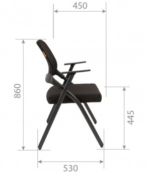 Кресло для посетителей CHAIRMAN NEXX (ткань стандарт черный/сетка DW-61) в Агрызе - agryz.ok-mebel.com | фото 7