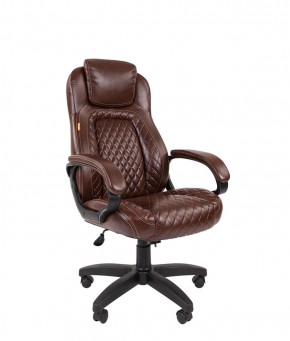 Кресло для руководителя  CHAIRMAN 432 (Экокожа коричневая) в Агрызе - agryz.ok-mebel.com | фото 1