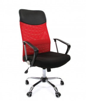 Кресло для руководителя CHAIRMAN 610 N (15-21 черный/сетка красный) в Агрызе - agryz.ok-mebel.com | фото