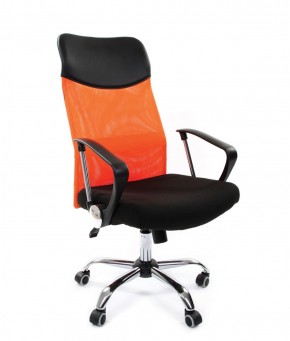 Кресло для руководителя CHAIRMAN 610 N (15-21 черный/сетка оранжевый) в Агрызе - agryz.ok-mebel.com | фото
