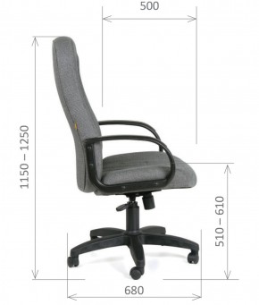 Кресло для руководителя  CHAIRMAN 685 СТ (ткань стандарт 10-356 черная) в Агрызе - agryz.ok-mebel.com | фото 6