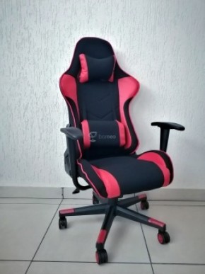 Кресло геймерское Barneo K-50 (черная сетка красные вставки) в Агрызе - agryz.ok-mebel.com | фото