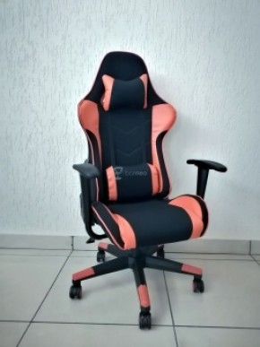 Кресло геймерское Barneo K-50 (черная сетка оранжевые вставки) в Агрызе - agryz.ok-mebel.com | фото 1
