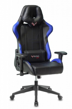 Кресло игровое Бюрократ VIKING 5 AERO BLUE черный/синий в Агрызе - agryz.ok-mebel.com | фото