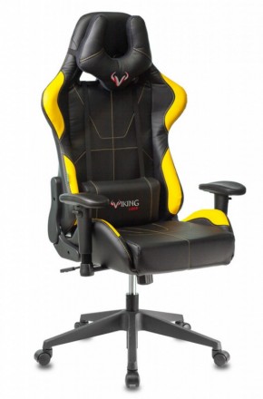 Кресло игровое Бюрократ VIKING 5 AERO YELLOW черный/желтый в Агрызе - agryz.ok-mebel.com | фото