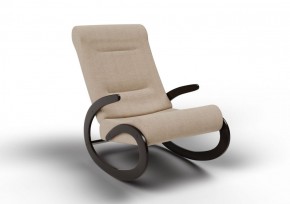 Кресло-качалка Мальта 10-Т-П (ткань/венге) ПЕСОК в Агрызе - agryz.ok-mebel.com | фото