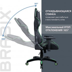 Кресло компьютерное BRABIX "GT Carbon GM-120" (черное/зеленое) 531929 в Агрызе - agryz.ok-mebel.com | фото 2