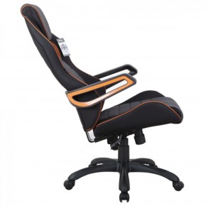 Кресло компьютерное BRABIX Techno Pro GM-003 (ткань черное/серое, вставки оранжевые) 531813 в Агрызе - agryz.ok-mebel.com | фото 4
