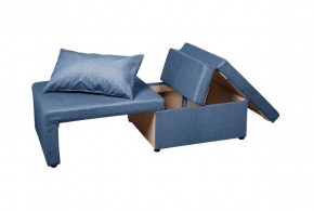Кресло-кровать Милена (синий) Велюр в Агрызе - agryz.ok-mebel.com | фото 3
