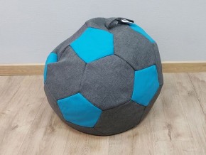 Кресло-мешок Мяч S (Savana Grey-Neo Azure) в Агрызе - agryz.ok-mebel.com | фото