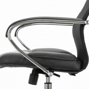 Кресло офисное BRABIX PREMIUM "Stalker EX-608 CH" (хром, ткань-сетка/кожзам, черное) 532091 в Агрызе - agryz.ok-mebel.com | фото 4