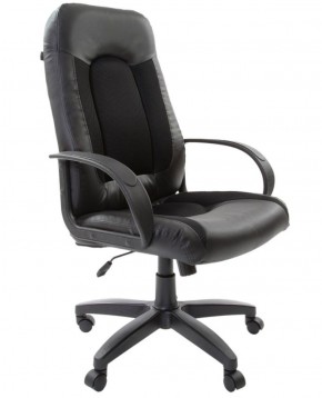 Кресло офисное BRABIX "Strike EX-525" (экокожа черная, ткань черная) 531381 в Агрызе - agryz.ok-mebel.com | фото
