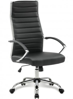 Кресло офисное BRABIX "Style EX-528", экокожа, хром, черное, 531947 в Агрызе - agryz.ok-mebel.com | фото