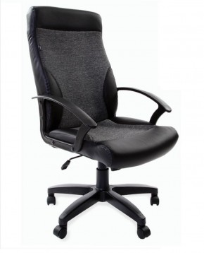 Кресло офисное BRABIX "Trust EX-535" (экокожа/черная/ткань серая) 531383 в Агрызе - agryz.ok-mebel.com | фото