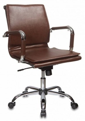 Кресло руководителя Бюрократ CH-993-LOW/BROWN коричневый в Агрызе - agryz.ok-mebel.com | фото