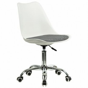 Кресло стул BRABIX "Eames MG-310 CH", хром, пластик белый, ткань серая, 532924 в Агрызе - agryz.ok-mebel.com | фото 2