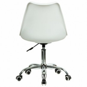 Кресло стул BRABIX "Eames MG-310 CH", хром, пластик белый, ткань серая, 532924 в Агрызе - agryz.ok-mebel.com | фото 4