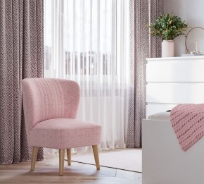 Кресло Унельма светло-розовый, ткань рогожка в Агрызе - agryz.ok-mebel.com | фото 3
