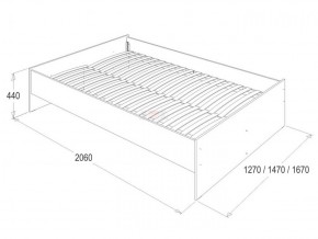 Кровать 1.6 каркас + спинка головная + 2 ящика Ольга-14 без основания в Агрызе - agryz.ok-mebel.com | фото 3