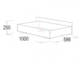 Кровать 1.6 каркас + спинка головная + 2 ящика Ольга-14 без основания в Агрызе - agryz.ok-mebel.com | фото 4
