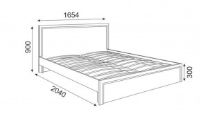 Кровать 1.6 Беатрис М07 Стандарт с ортопедическим основанием (Орех гепланкт) в Агрызе - agryz.ok-mebel.com | фото 2