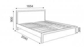 Кровать 1.6 М07 Стандарт с основанием Беатрис (Орех гепланкт) в Агрызе - agryz.ok-mebel.com | фото