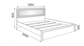 Кровать 1.6 Беатрис М09 с мягкой спинкой и настилом (Орех гепланкт) в Агрызе - agryz.ok-mebel.com | фото 2