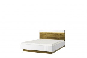 Кровать 160 с подъемником, TORINO, цвет белый/Дуб наварра в Агрызе - agryz.ok-mebel.com | фото