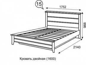 Кровать 1600 с ПМ София 15 в Агрызе - agryz.ok-mebel.com | фото 3