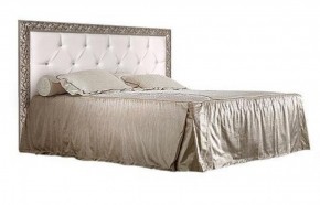 Кровать 2-х спальная(1,6 м)Тиффани Premium черная/серебро с мягким элементом со стразами с подъемным механизмом (ТФКР-2[3][7](П) в Агрызе - agryz.ok-mebel.com | фото