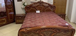 Кровать 2-х спальная 1800*2000 Роза, без основания (01.118) орех в Агрызе - agryz.ok-mebel.com | фото