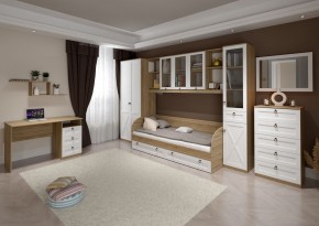 Кровать 800 «ТУРИН» с настилом ЛДСП в Агрызе - agryz.ok-mebel.com | фото 3