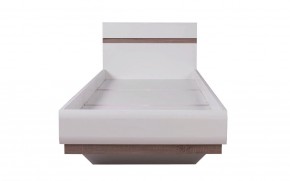 Кровать 90/TYP 90, LINATE ,цвет белый/сонома трюфель в Агрызе - agryz.ok-mebel.com | фото 3