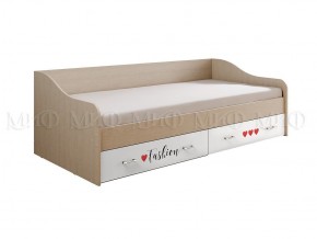 ВЕГА NEW Girl Кровать 900 с настилом ЛДСП (дуб беленый) в Агрызе - agryz.ok-mebel.com | фото