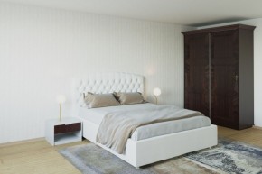 Кровать Берлин с ПМ 1800 (экокожа белая) в Агрызе - agryz.ok-mebel.com | фото