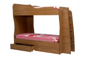 Кровать детская 2-х ярусная Юниор-1 (800*2000) ЛДСП в Агрызе - agryz.ok-mebel.com | фото