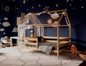 Кровать-домик 80*160 без покраски в Агрызе - agryz.ok-mebel.com | фото 2