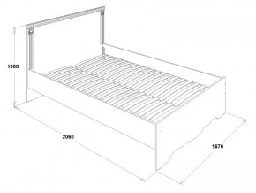 Кровать двойная Ольга 1Н + 2-а ящика (1600*2000) в Агрызе - agryz.ok-mebel.com | фото 2