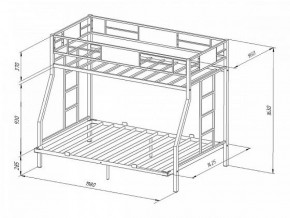 Кровать двухъярусная «Гранада-ЯЯ 140» с ящиками в Агрызе - agryz.ok-mebel.com | фото 2